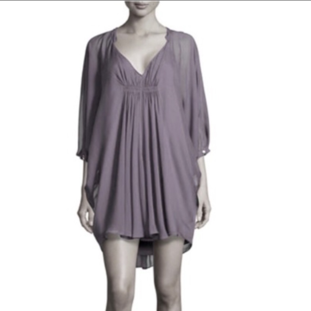 DVF fleurette chiffon dress